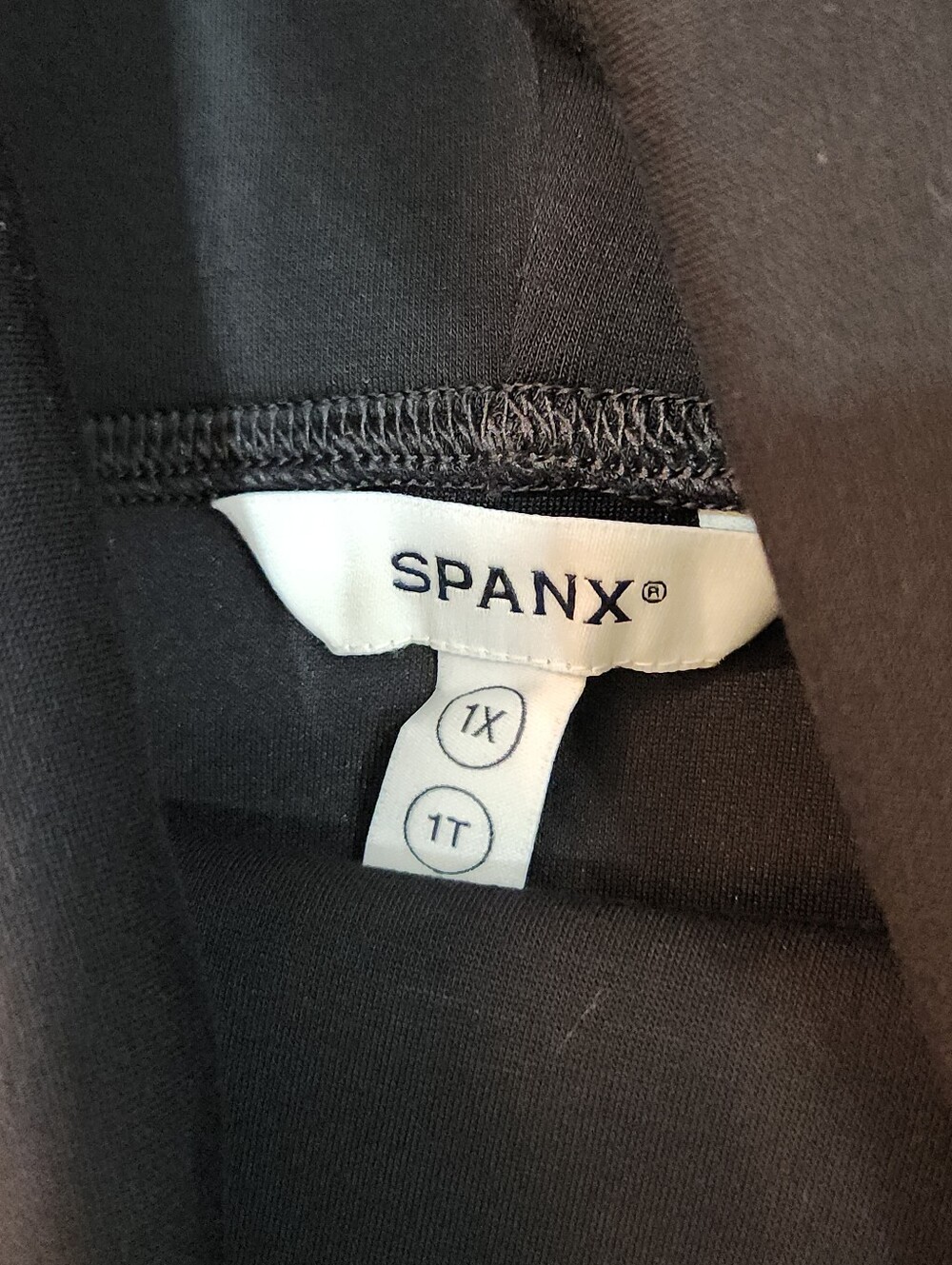 SPANX Air Essential Black Tunic Sweatshirt Size 1X - Picture 8 of 10
